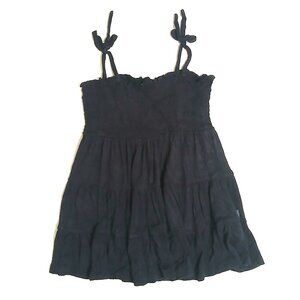 DKNY Black Stretch Blouse Adjustable Strap Top Size 4 Minimalist Chic